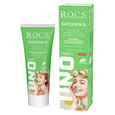 Зубная паста R.O.C.S. UNO Bionica, 74 гр