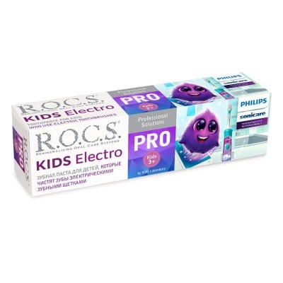 Зубная паста ROCS PRO Kids ELECTRO, 45 г