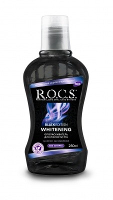 Отбеливающий ополаскиватель ROCS Black Edition, 250 мл
