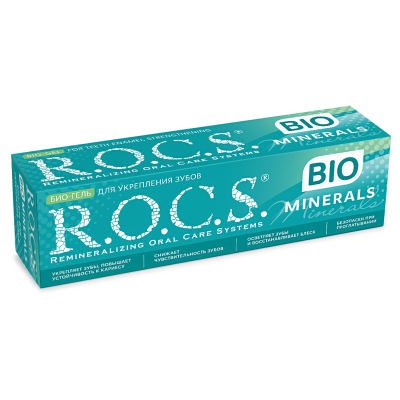 Гель для укрепления зубов ROCS Minerals BIO, 45 гр