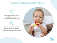 Набор зубных щеткок массажеров для десен FLOWER ROXY-KIDS, от 4 месяцев